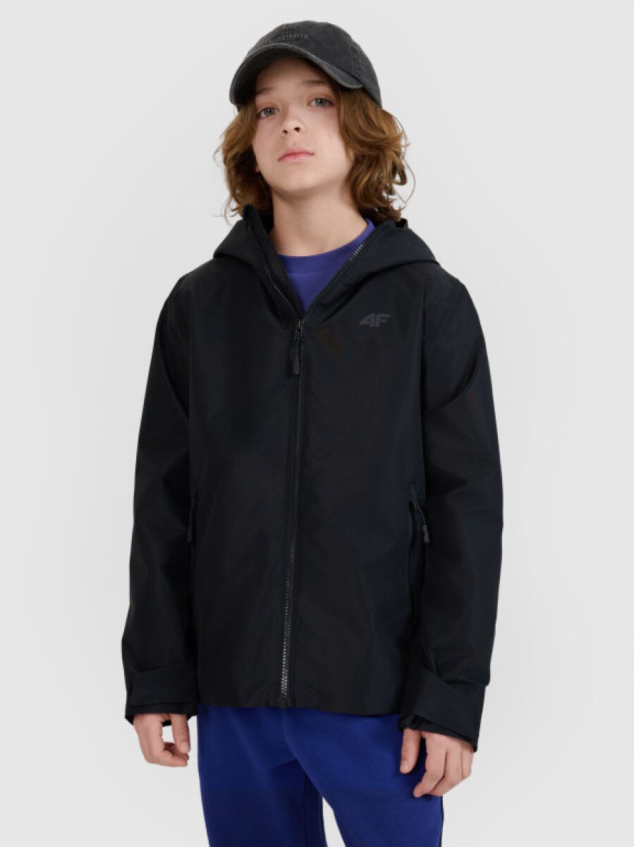 Dziecięca kurtka przejściowa membrana 5000 4F 4FJWSS25TTJAU0741 - czarna