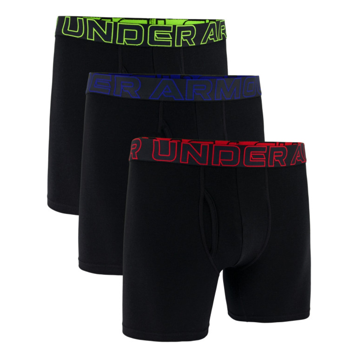 Męska bielizna treningowa (3-pack) Under Armour M UA Perf Cotton 6in - multikolor