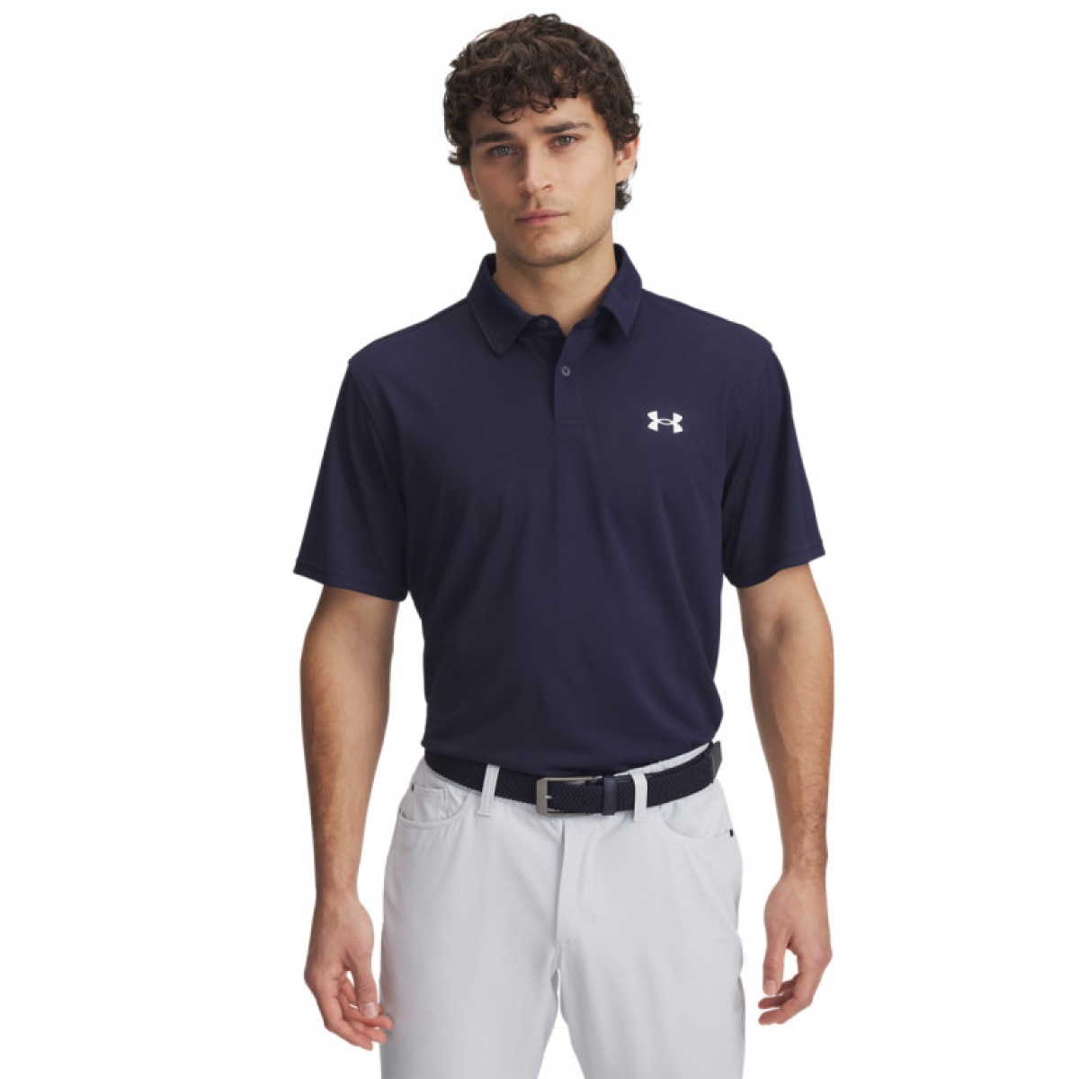Męska koszulka do golfa Under Armour UA T2G Pique Polo - granatowa