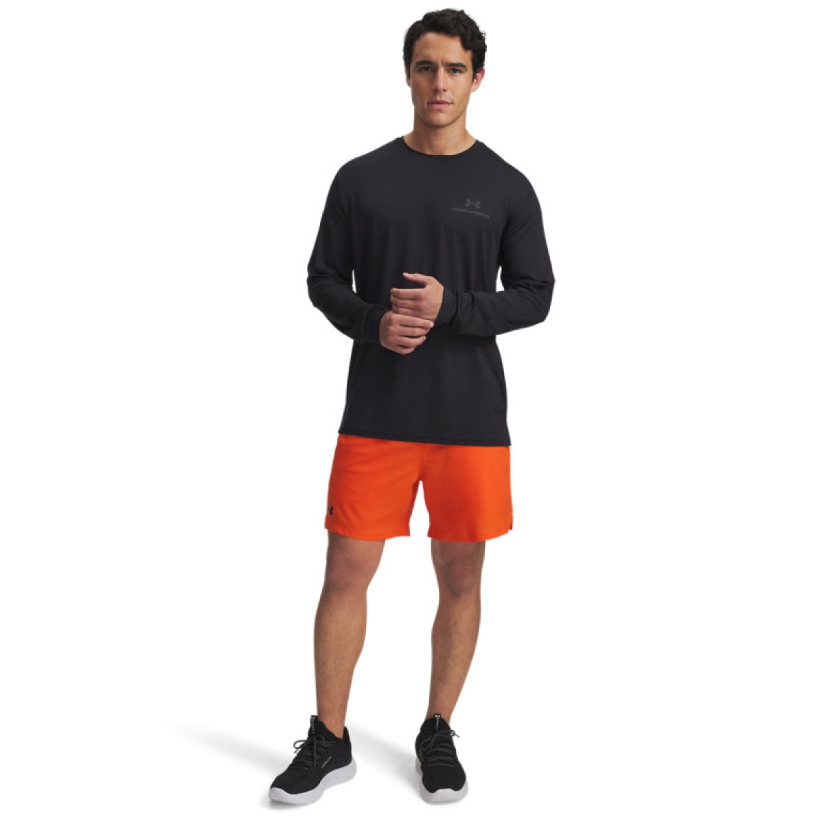 Męskie spodenki treningowe Under Armour UA Vanish Woven 6in Shorts - pomarańczowe