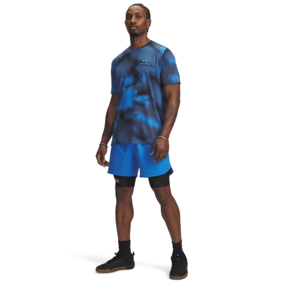 Męskie spodenki treningowe Under Armour UA Vanish Elite Short - niebieskie