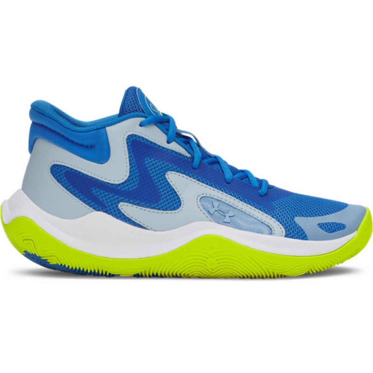 Buty do koszykówki uniseks Under Armour UA JET \'25 - niebieskie