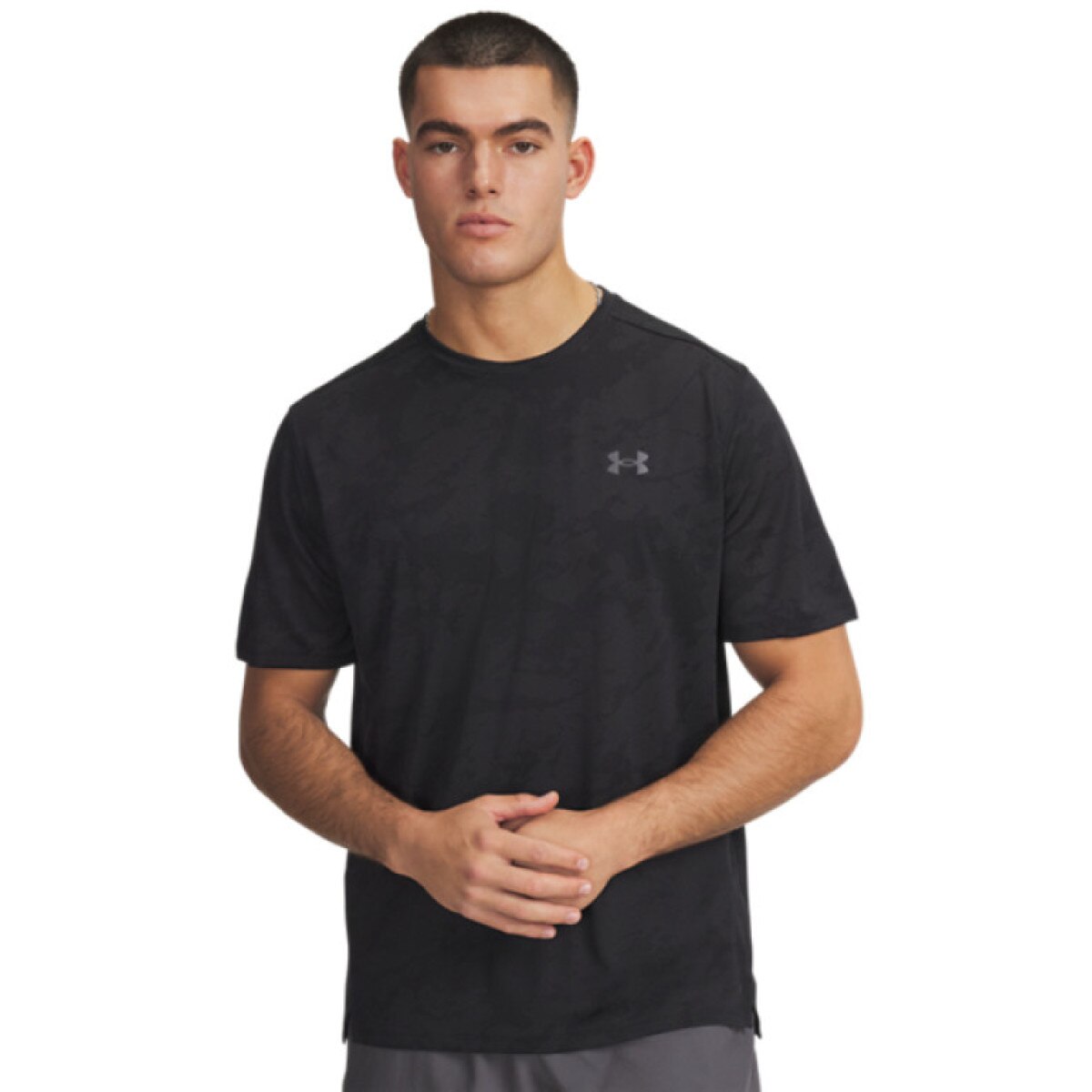Męska koszulka treningowa Under Armour UA Tech Vent Jcqrd SS - czarna