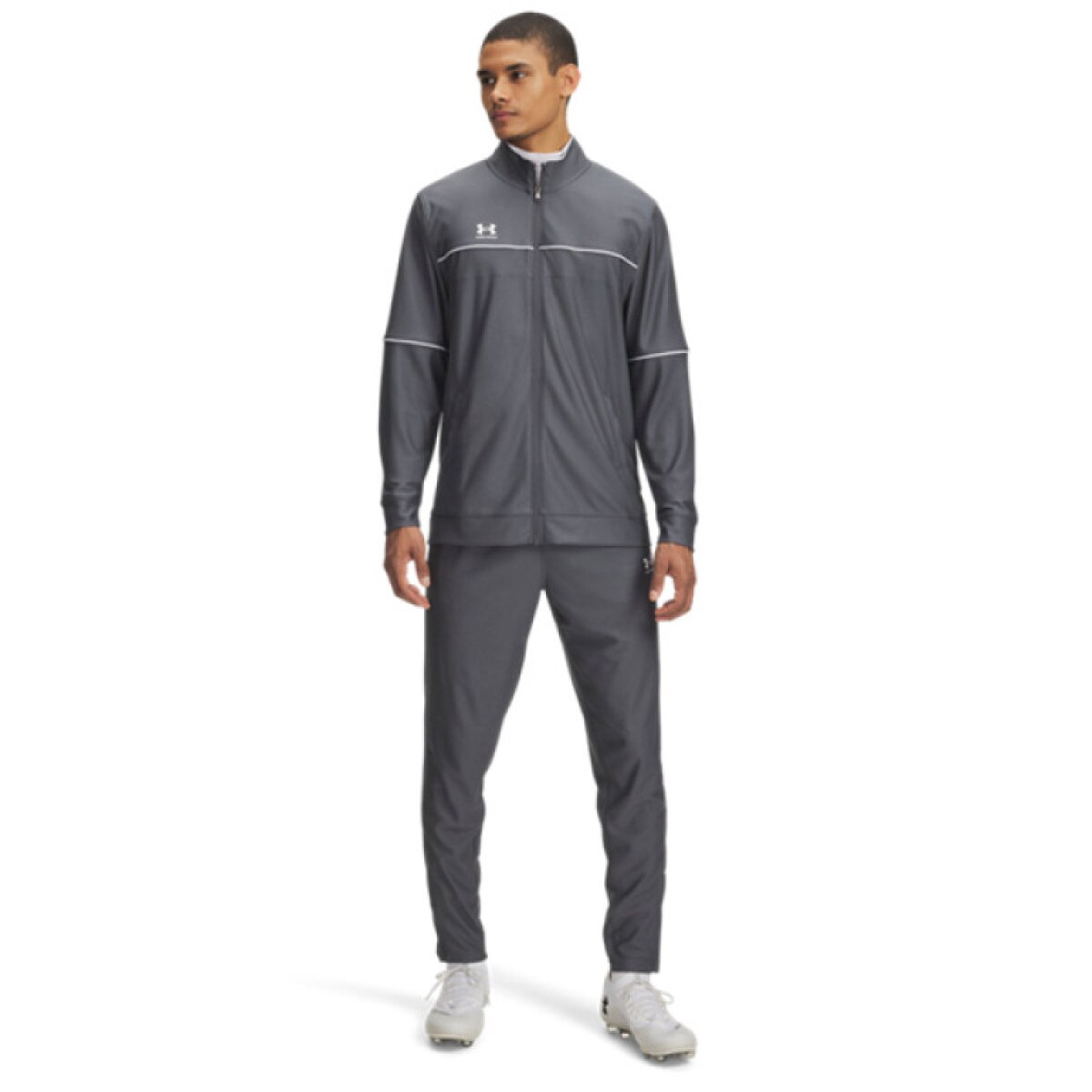 Męski dres komplet treningowy Under Armour UA M Challenger Tracksuit - szary