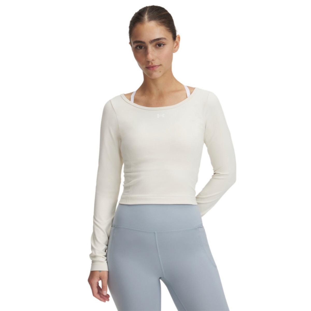 Damski longsleeve treningowy Under Armour UA Vanish Seamless LS - biały