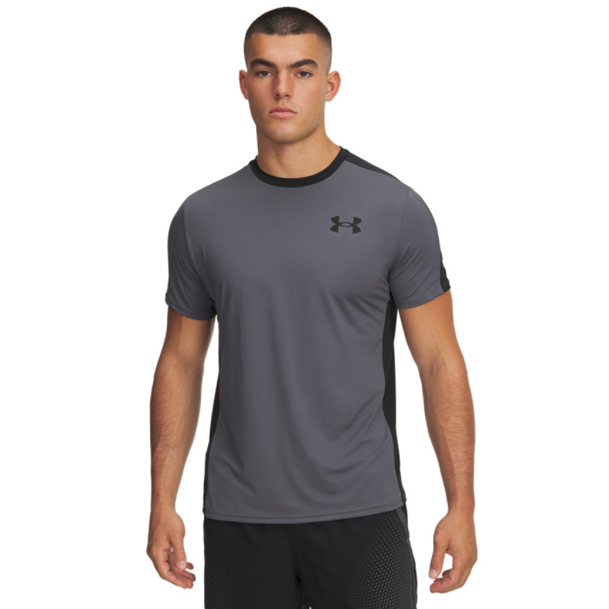 Męska koszulka treningowa Under Armour HeatGear Wordmark - szara