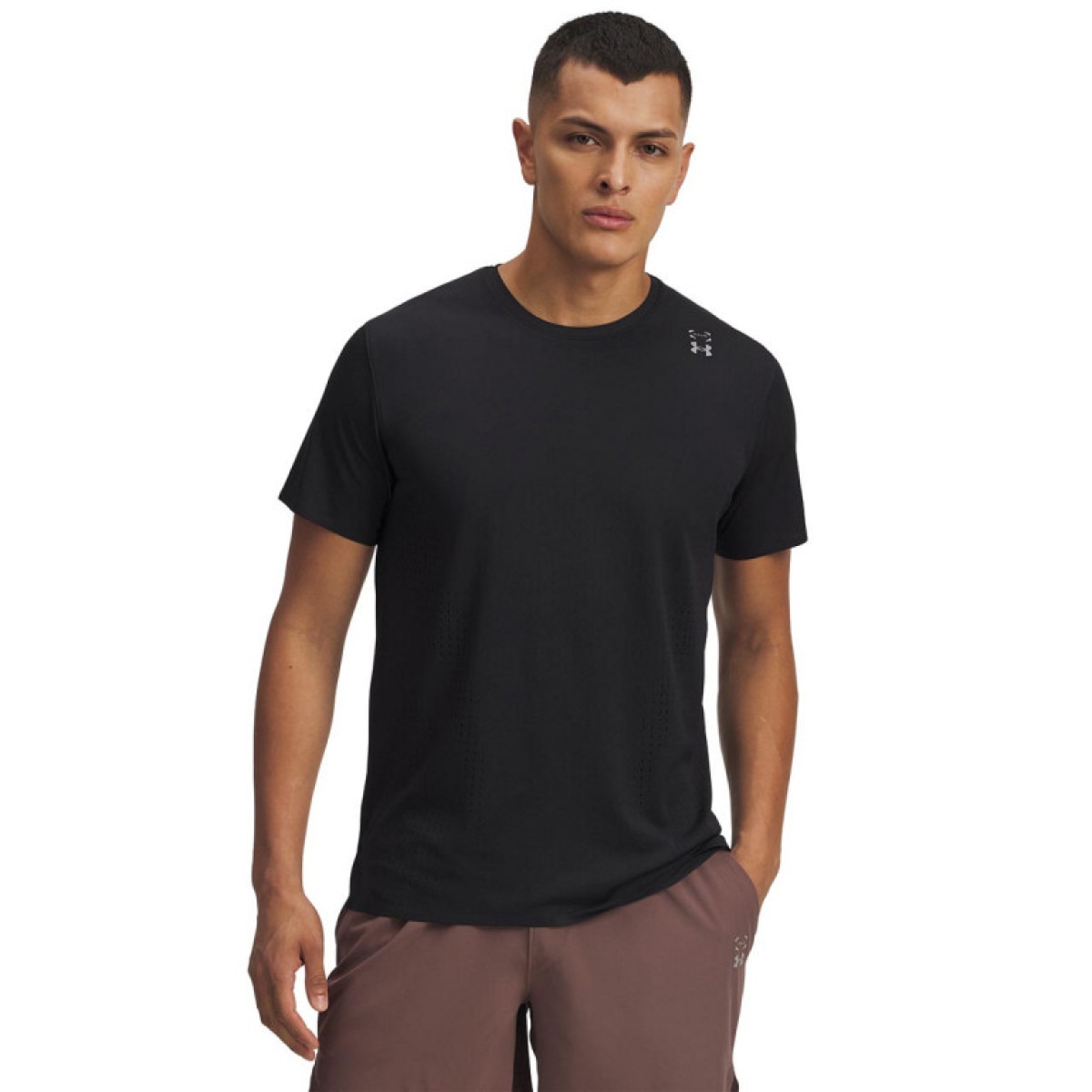 Męska koszulka treningowa Under Armour UA Halo Vent SS - czarna