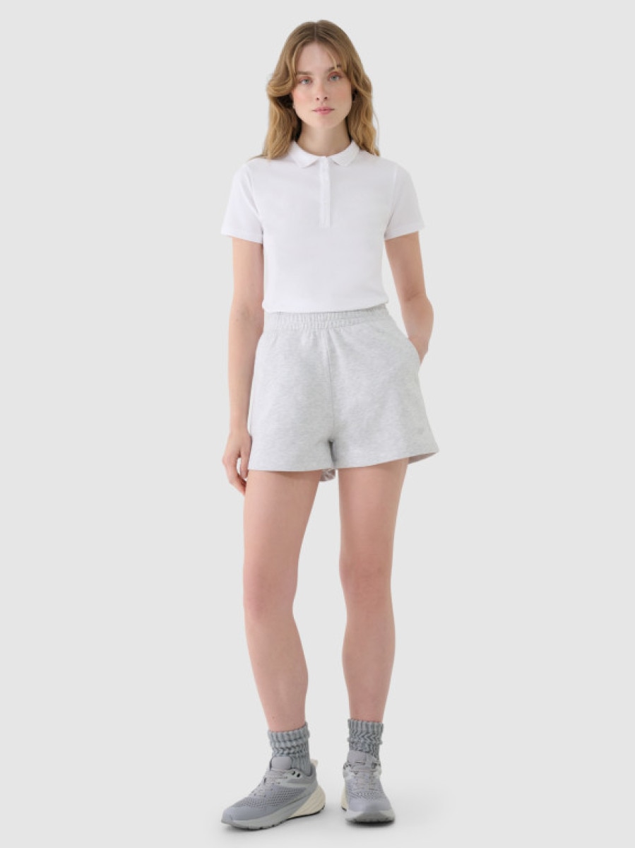 Damskie spodenki dresowe 4F 4FWMM00TSHOF542 - szare