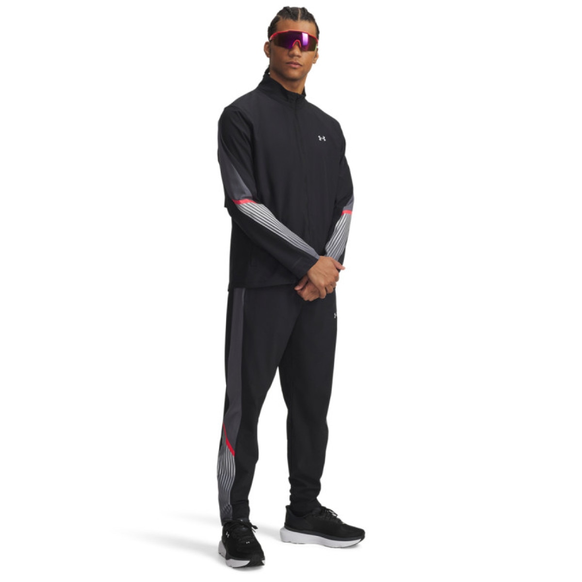Męskie spodnie do biegania Under Armour UA Velociti Storm Pant - czarne