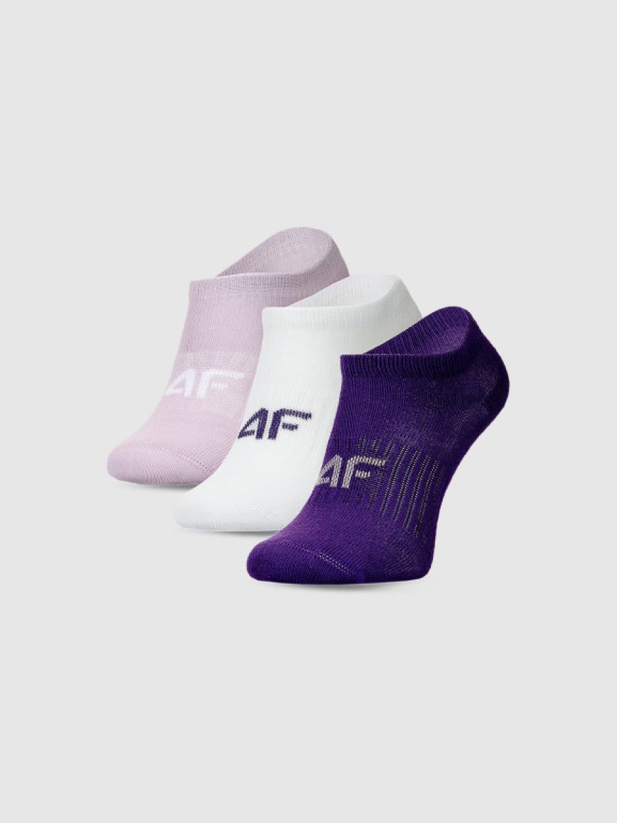 Dziewczęce skarpetki (3-pack) 4F 4FJWMM00USOCF496 - multikolor