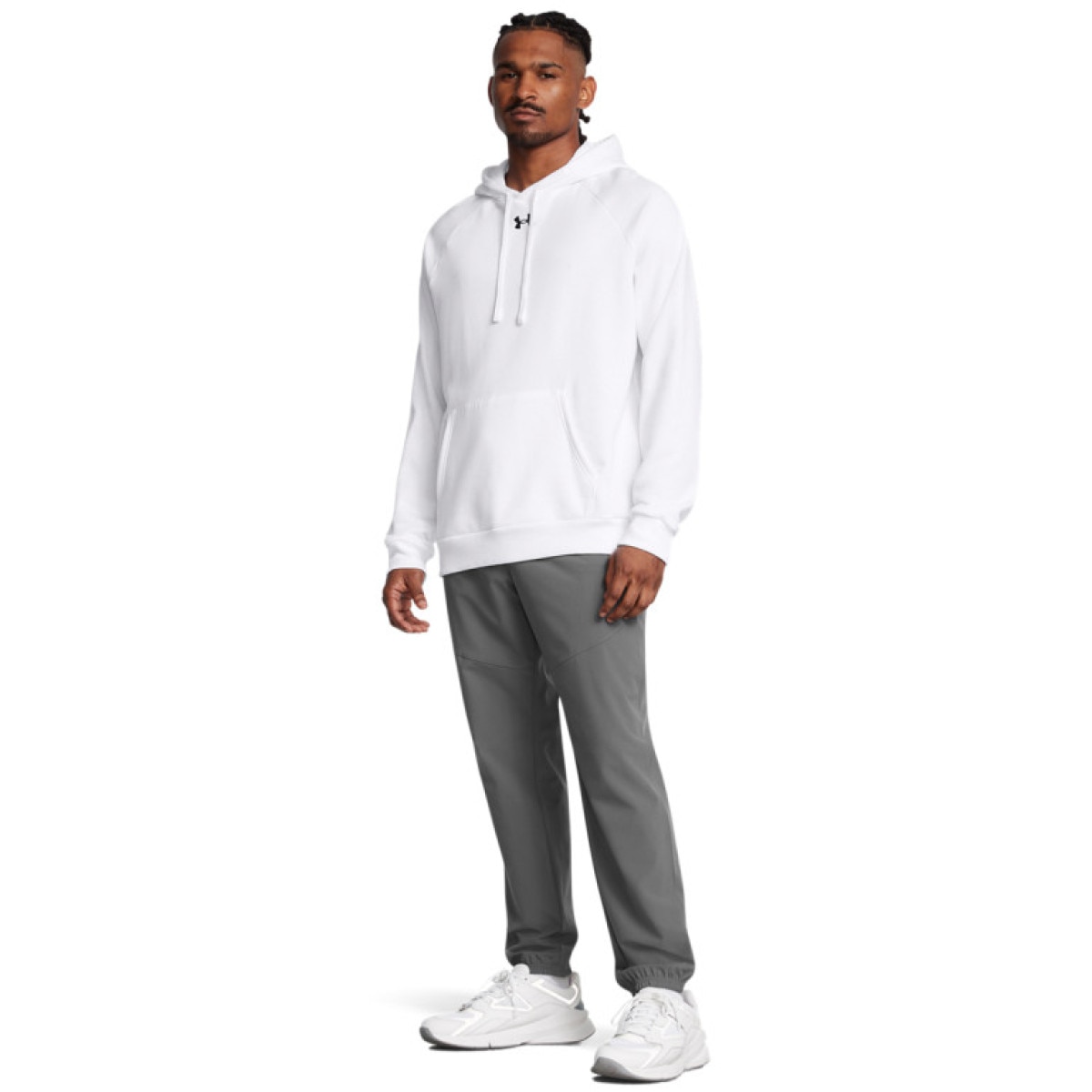 Męskie spodnie treningowe Under Armour UA Vibe Woven Pants - szare