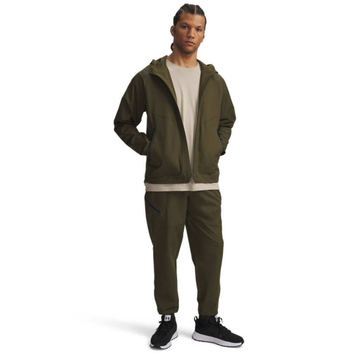 Męskie spodnie treningowe Under Armour UA Unstoppable Joggers - khaki