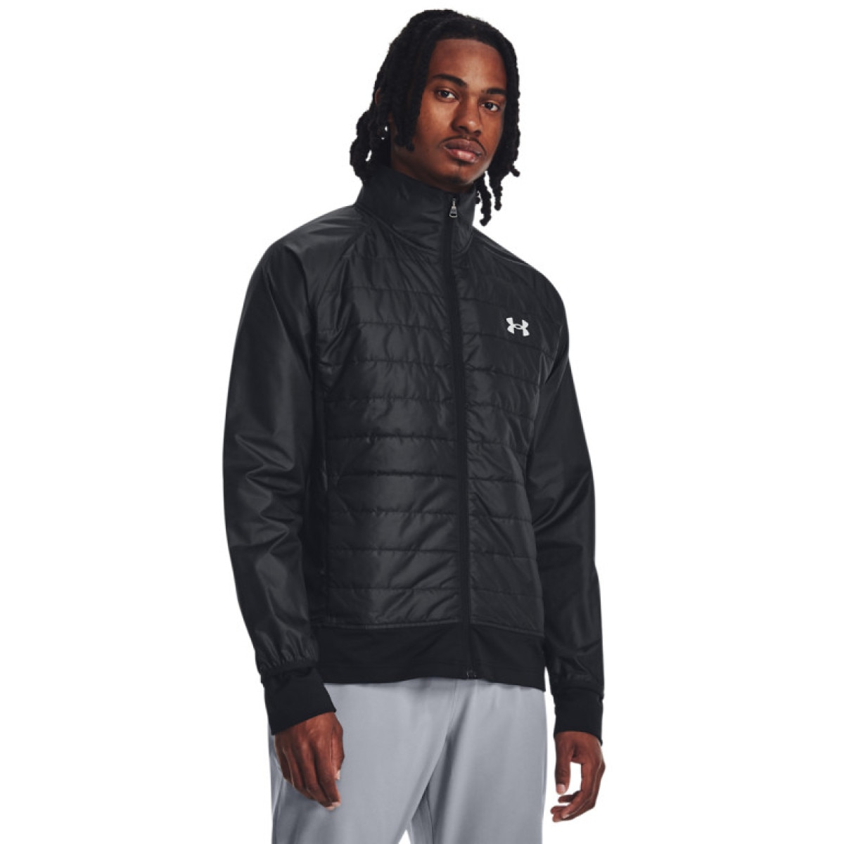 Męska kurtka do biegania Under Armour UA Launch Insulated - czarna