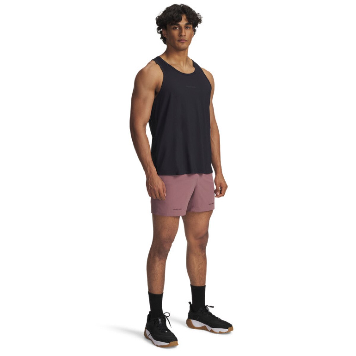 Męskie spodenki treningowe Under Armour Project Rock Ultimate Short - różowe