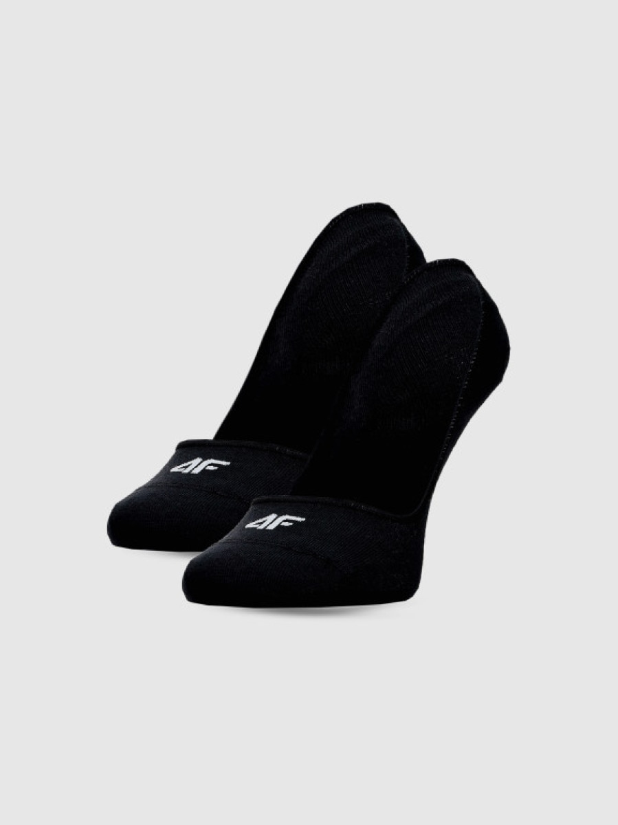 Damskie skarpetki stopki (2-pak) 4F 4FWMM00USOCF472 - czarne