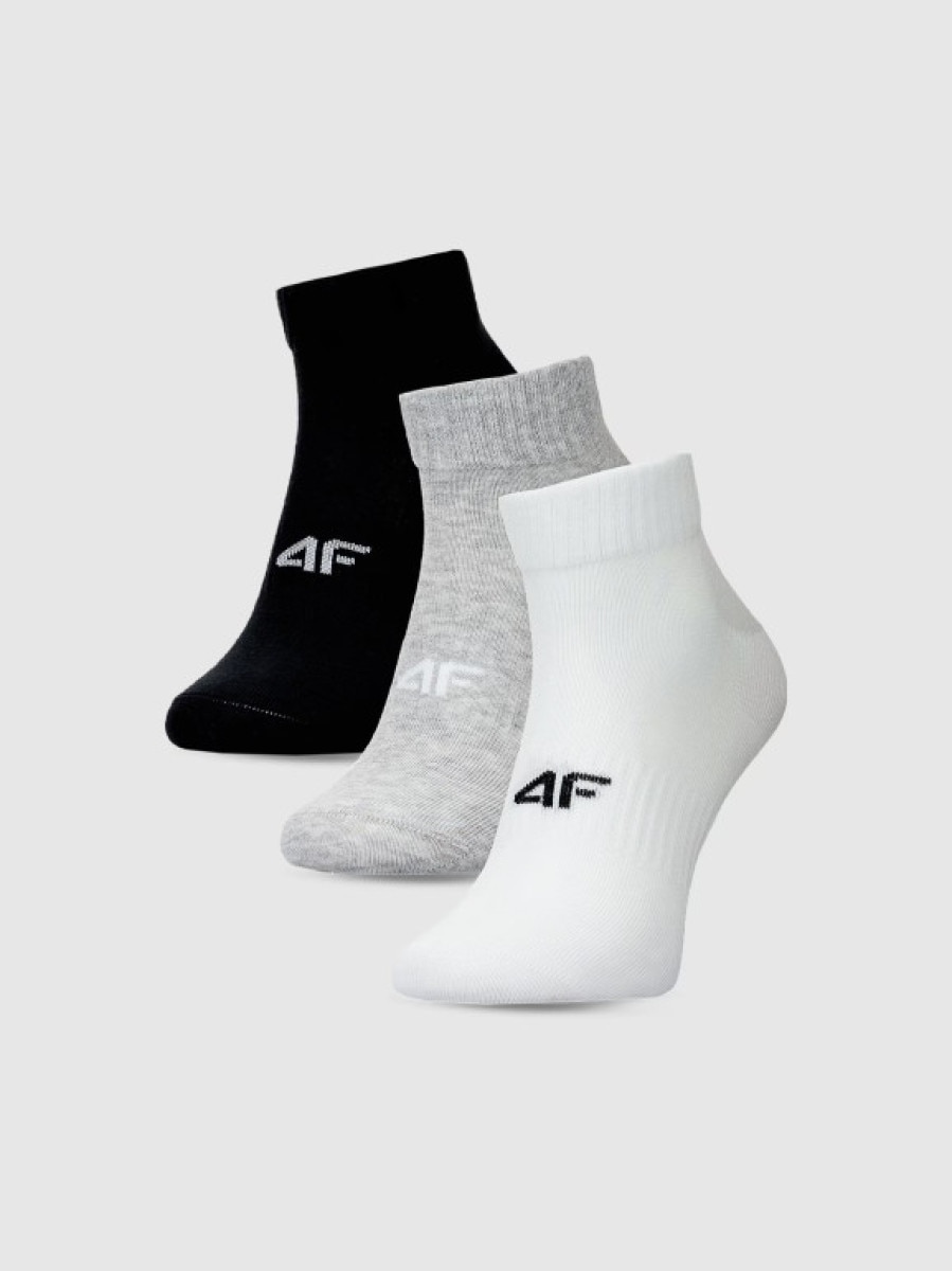 Damskie skarpetki za kostkę (3-pack) 4F 4FWMM00USOCF448 - multikolor