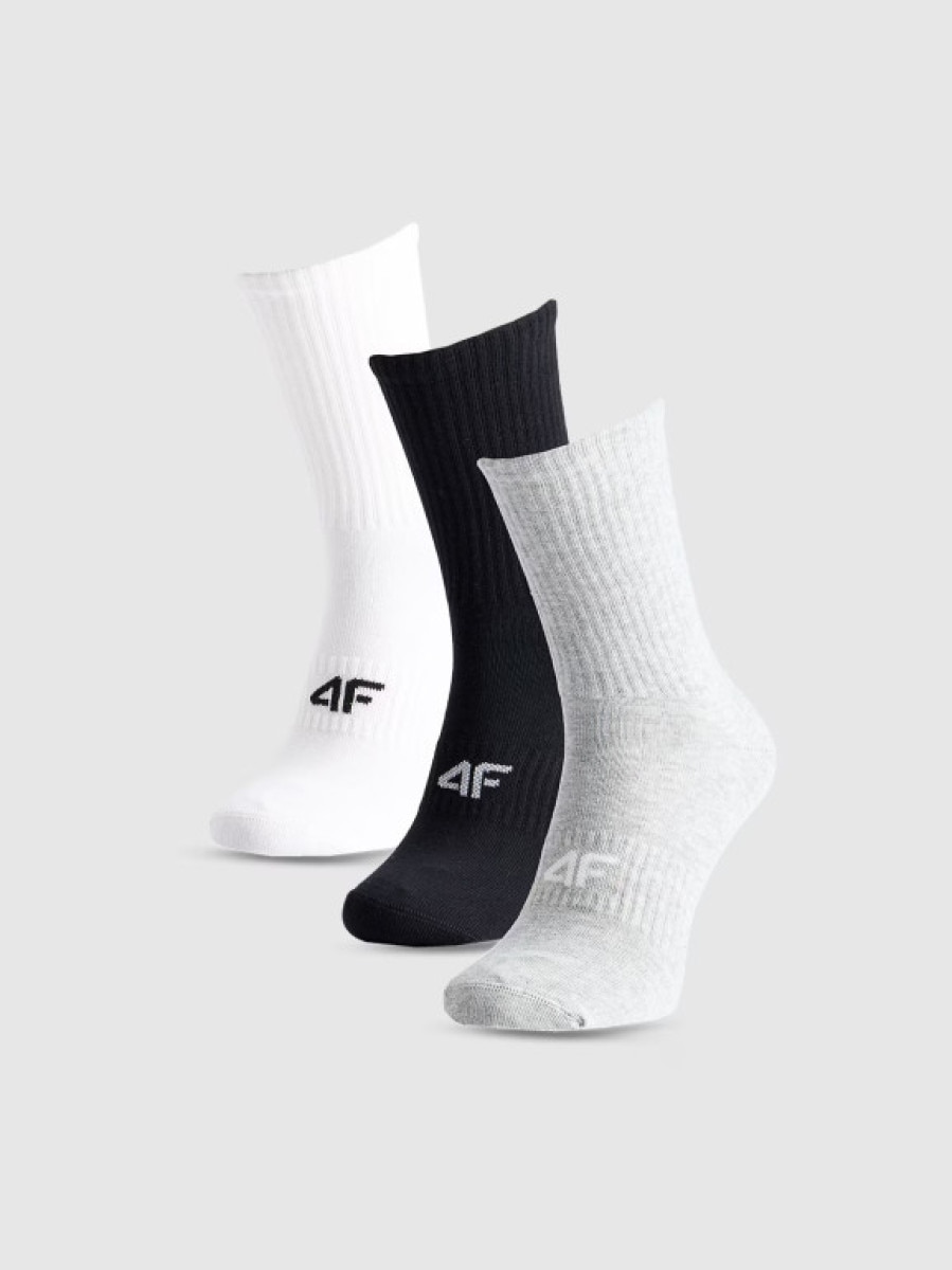 Damskie skarpetki za kostkę (3-pack) 4F 4FWMM00USOCF474 - multikolor