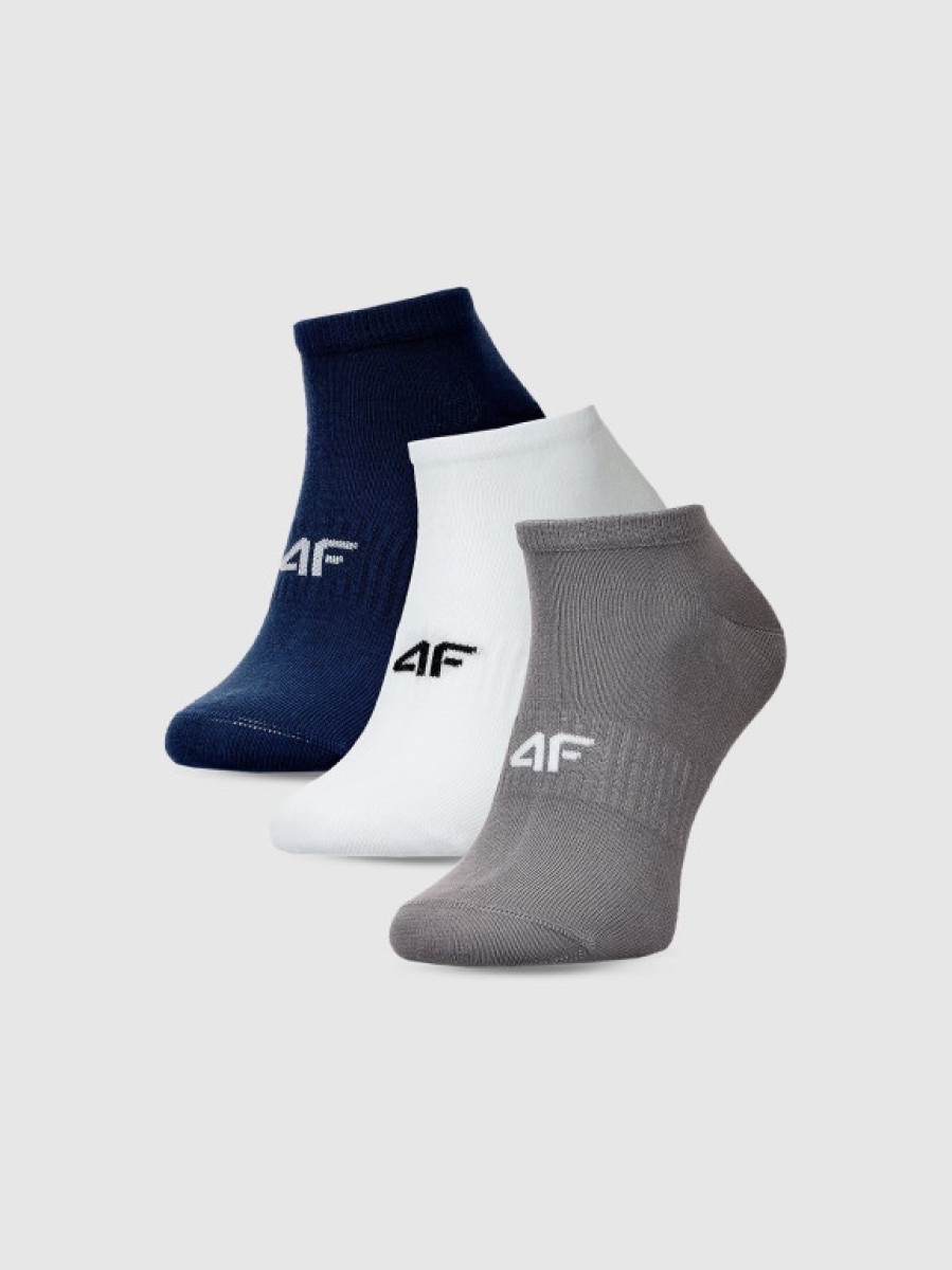 Męskie skarpetki (3-pack) 4F 4FWMM00USOCM442 - multikolor