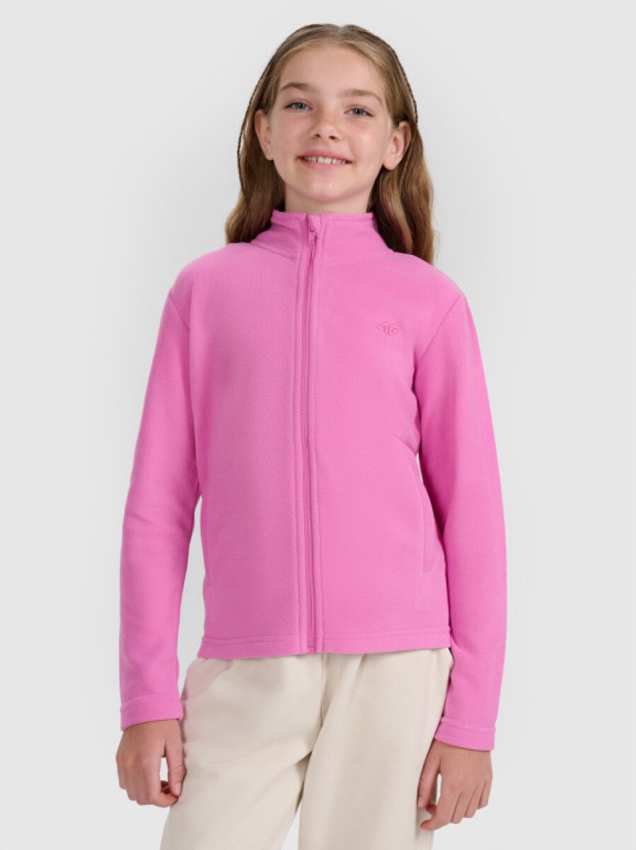 Dziewczęcy polar 4F 4FJRAW25TFLEF434 - różowy