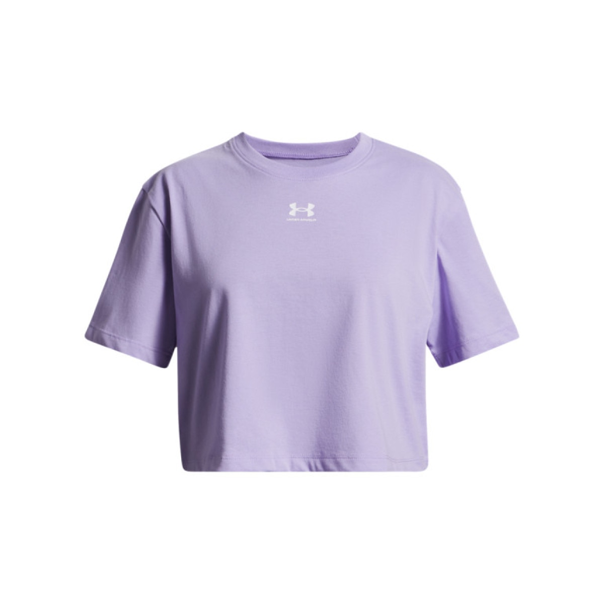 Dziewczęca koszulka oversize Under Armour UA Rival SS - fioletowa