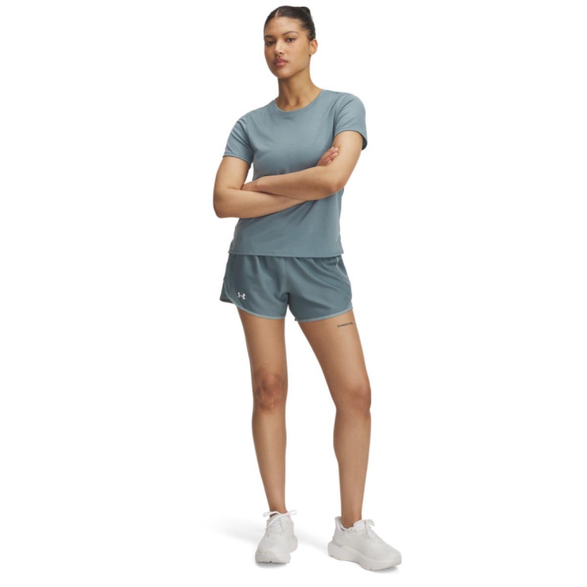 Damskie spodenki do biegania Under Armour UA Fly By 3\'\' Shorts - niebieskie