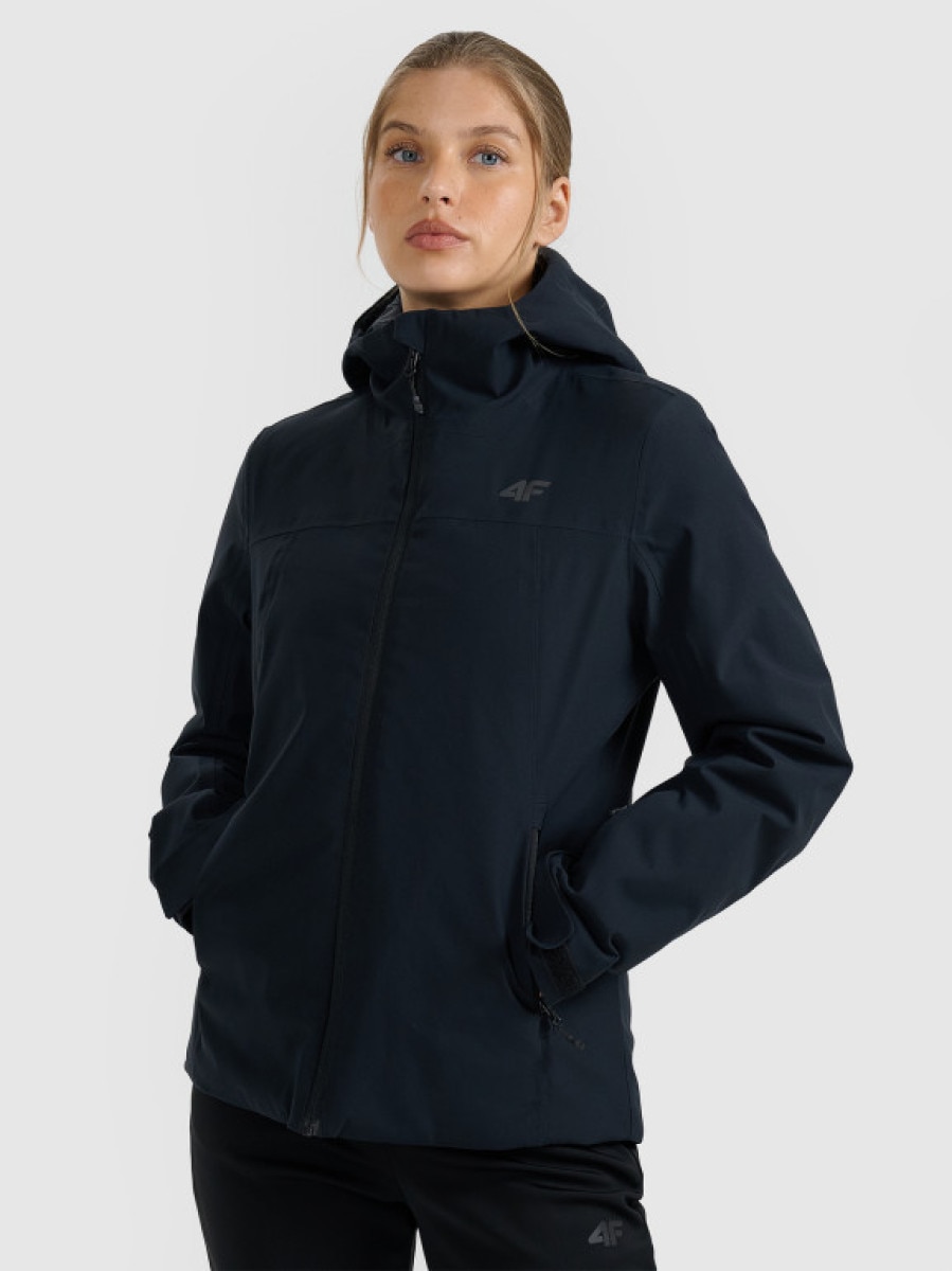 Damska kurtka narciarska 4F 4FWAW25TTJAF0807 - czarna