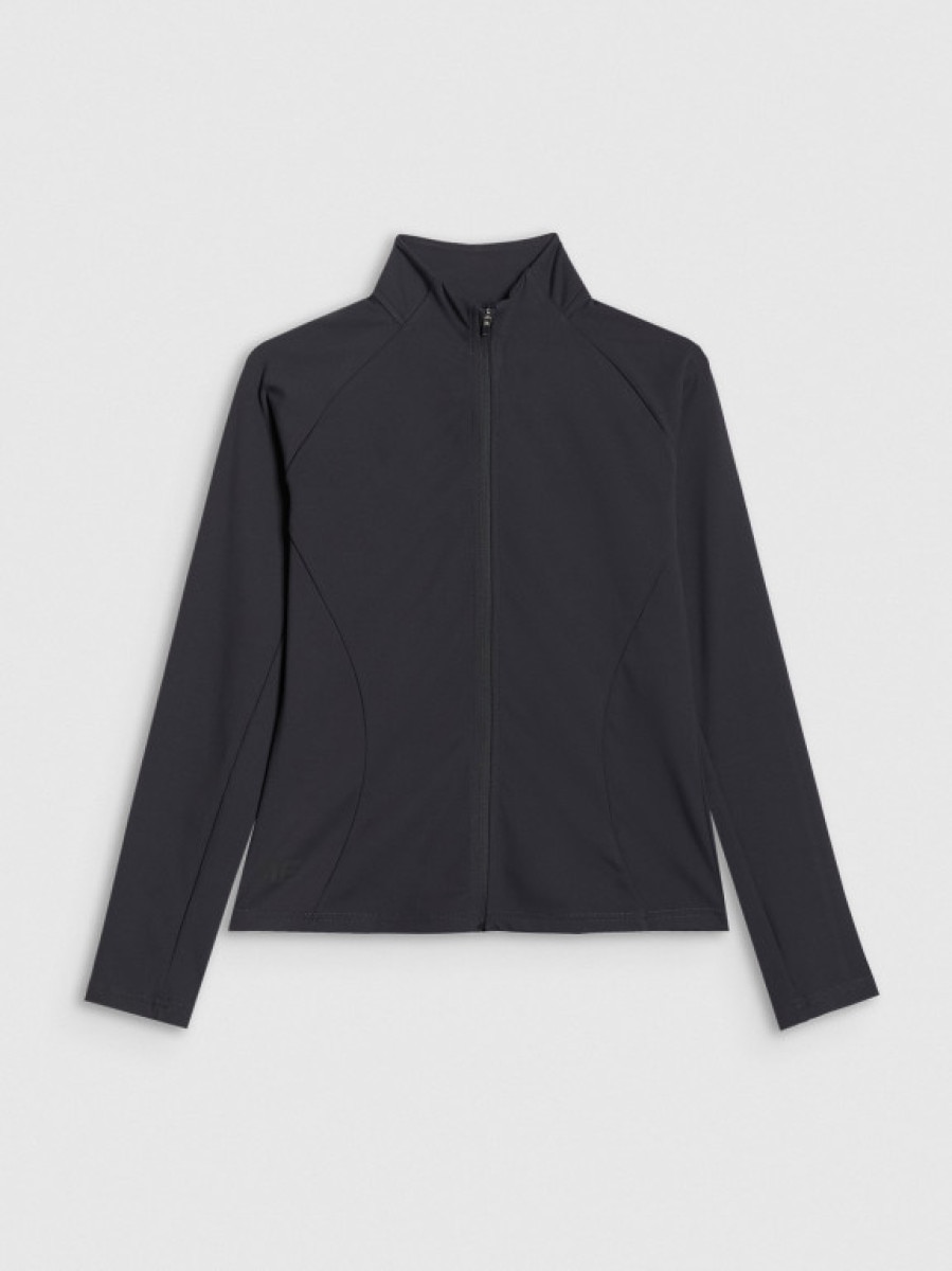 Damska bluza treningowa 4F 4FRAW25TFSWF0808 - czarna