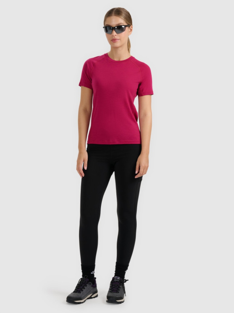 Damskie legginsy treningowe 4F 4FWAW25TFTIF373 - czarne