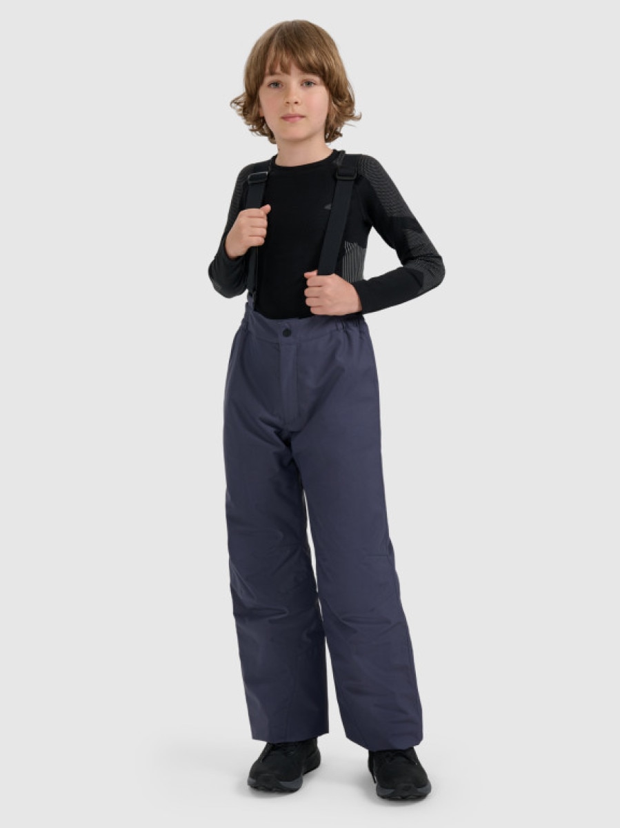 Chłopięce spodnie narciarskie 4F 4FJRAW25TFTRM1245 - szare