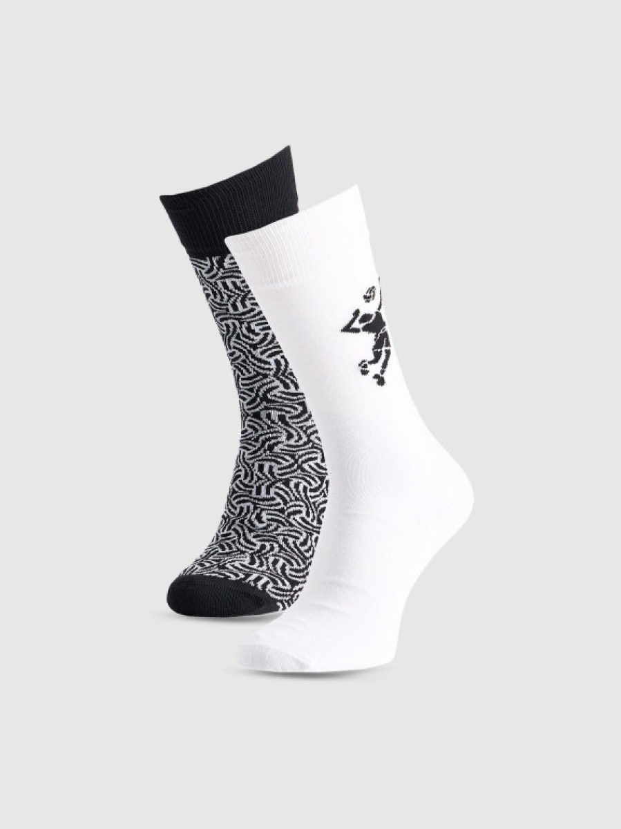 Skarpety za kostkę uniseks (2-pack) 4F 4FRAW25USOCU598 - multikolor