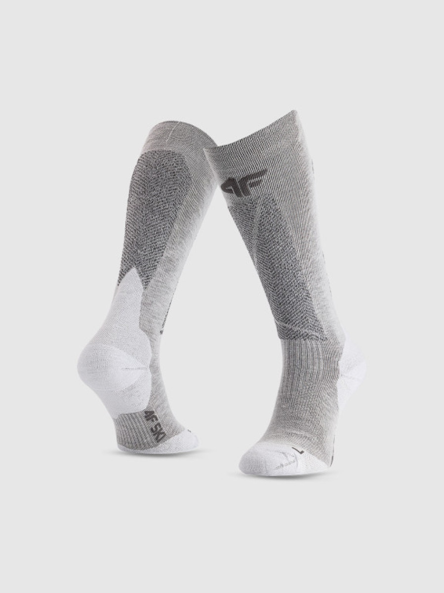 Damskie skarpety narciarskie 4F 4FRAW25UFSOF274 - szare