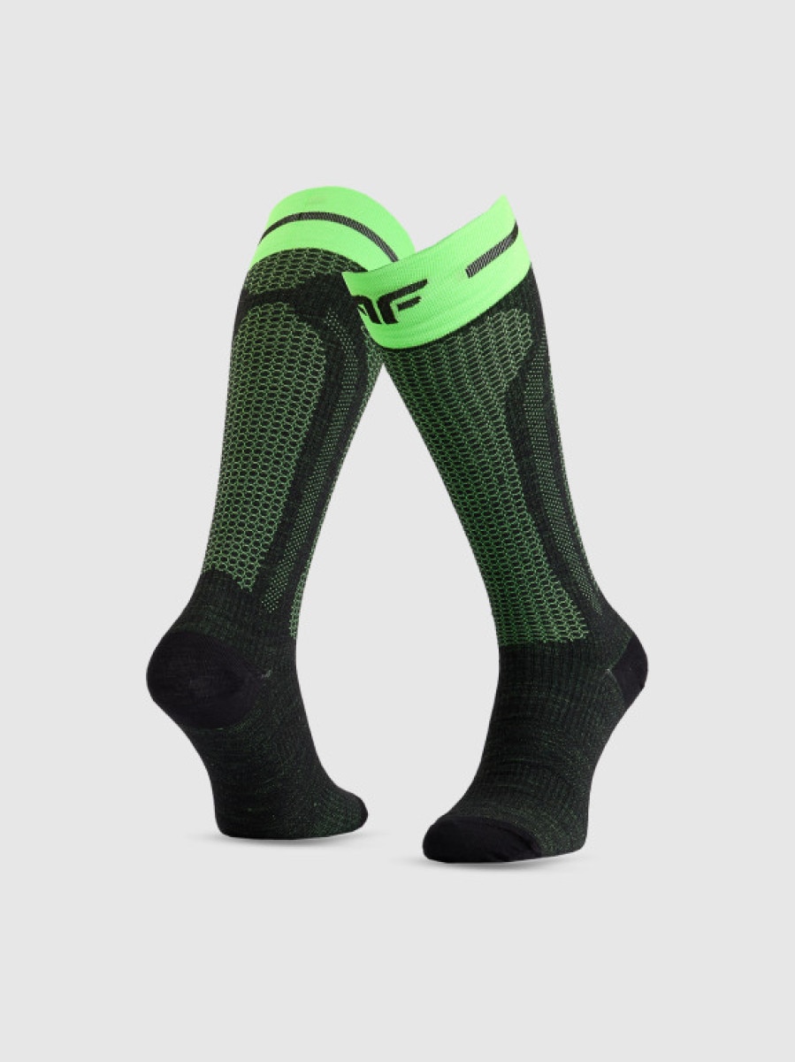 Męskie skarpety narciarskie 4F 4FRAW25UFSOM269 - czarne