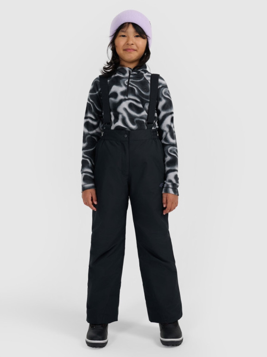 Dziewczęce spodnie narciarskie 4F 4FJRAW25TFTRF1241 - czarne