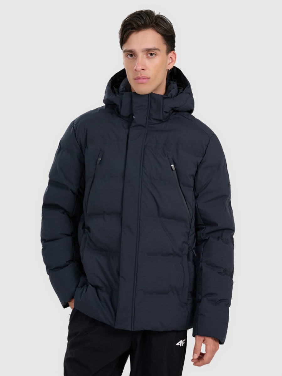 Męska kurtka puchowa 4F 4FRAW25TDJAM0797 - czarna