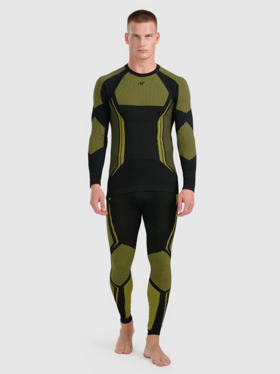 Męska bielizna termoaktywna (dół) 4F 4FRAW25USEAM269 - żółta