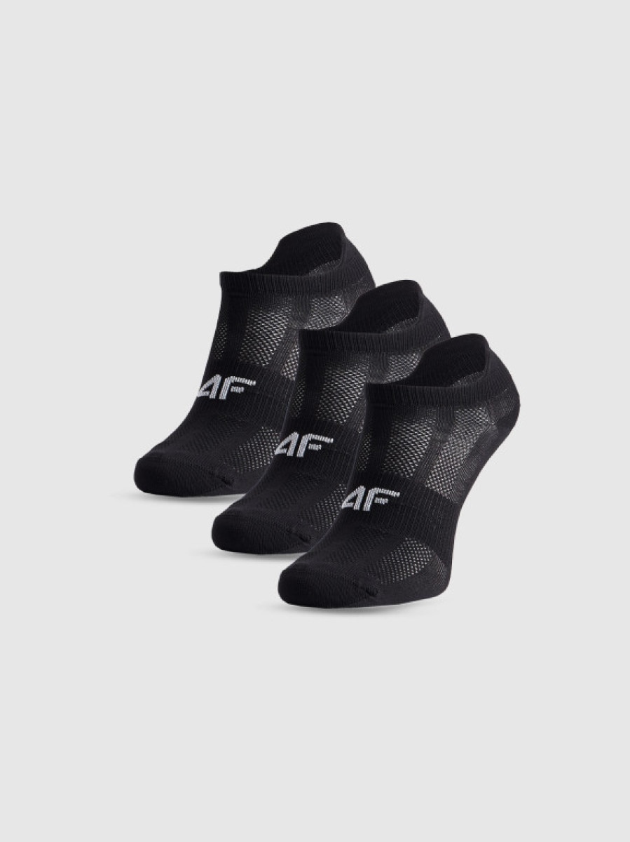Chłopięce skarpetki treningowe (3-pack) 4F 4FJWMM00UFSOM261 - czarne