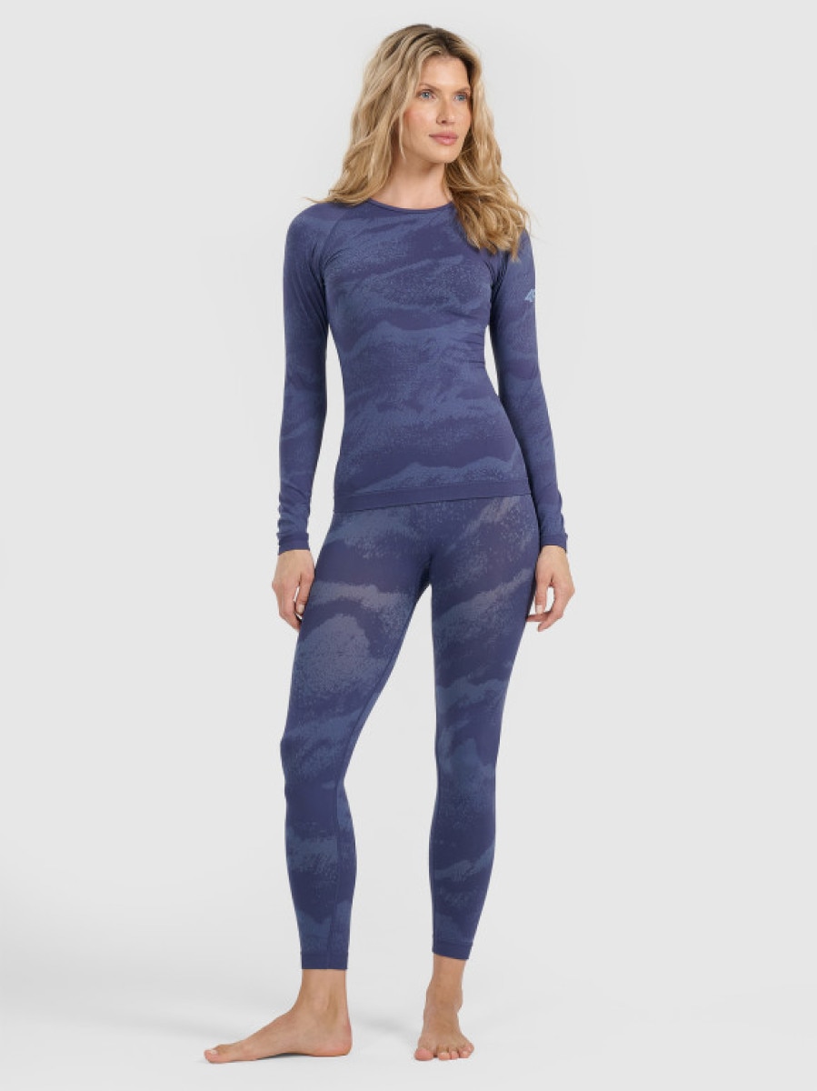 Damska bielizna termoaktywna (dół) 4F 4FWAW25USEAF209 - niebieska