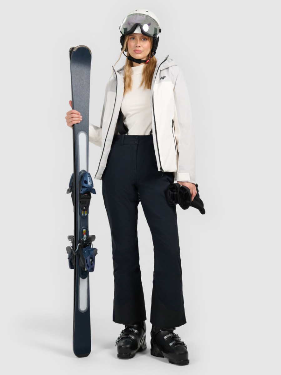 Damskie spodnie narciarskie 4F 4FWAW25TFTRF0941 - czarne