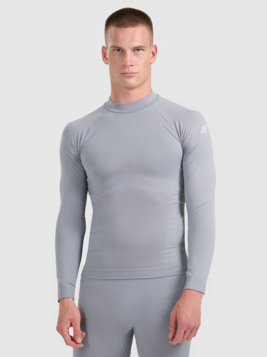 Męska bielizna termoaktywna (góra) 4F 4FWAW25USEAM224 - szara