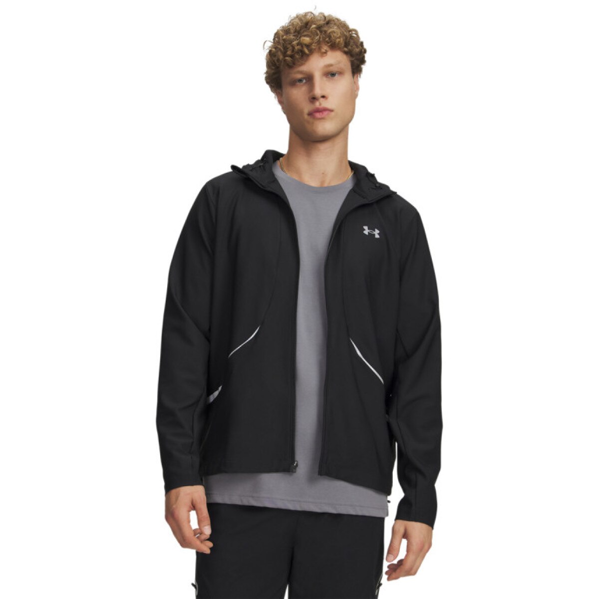 Męska kurtka z kapturem Under Armour UA Unstoppable Woven Jacket - czarna