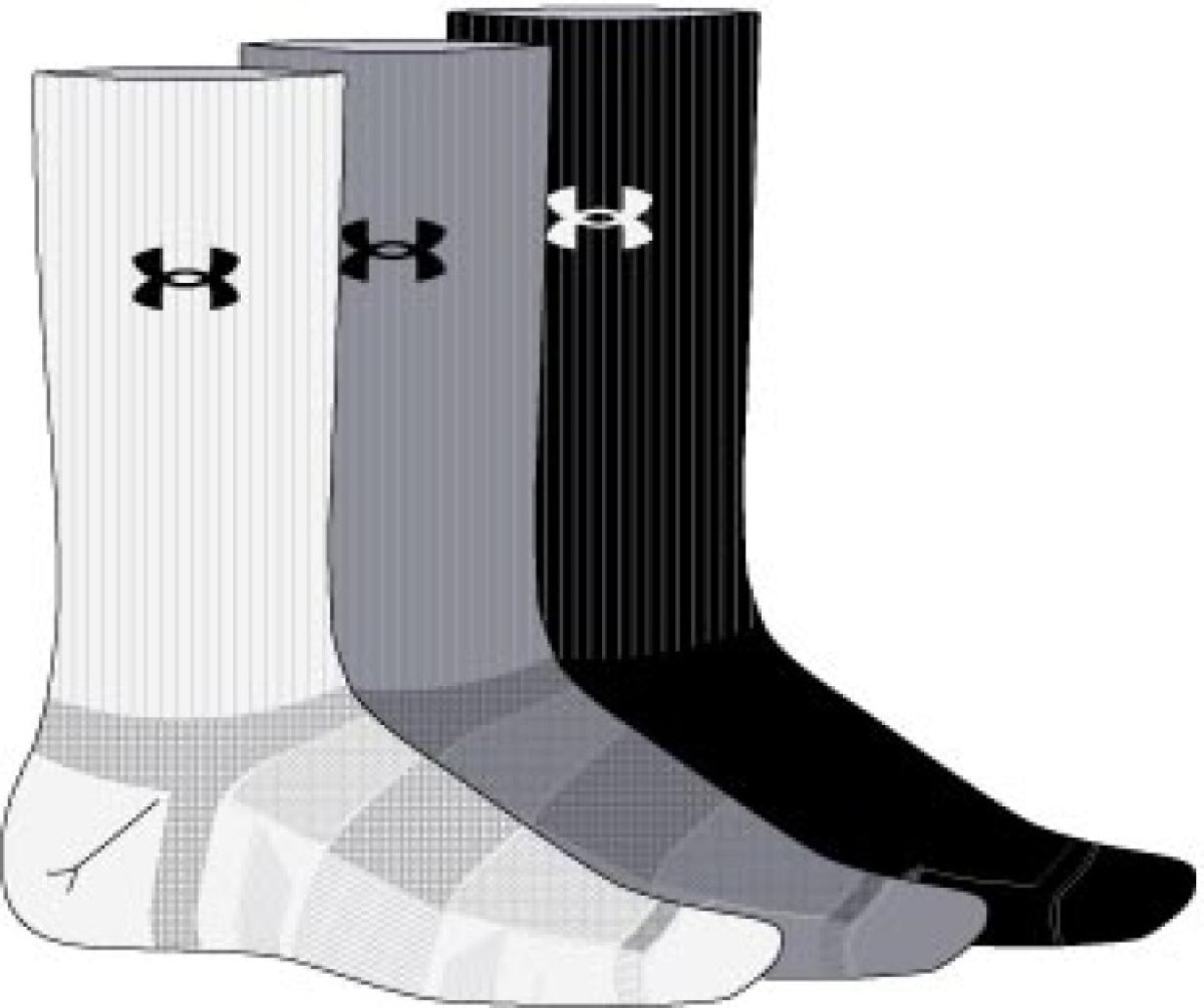 Skarpety treningowe uniseks Under Armour UA Performance bawełna 3p Crw - multikolor