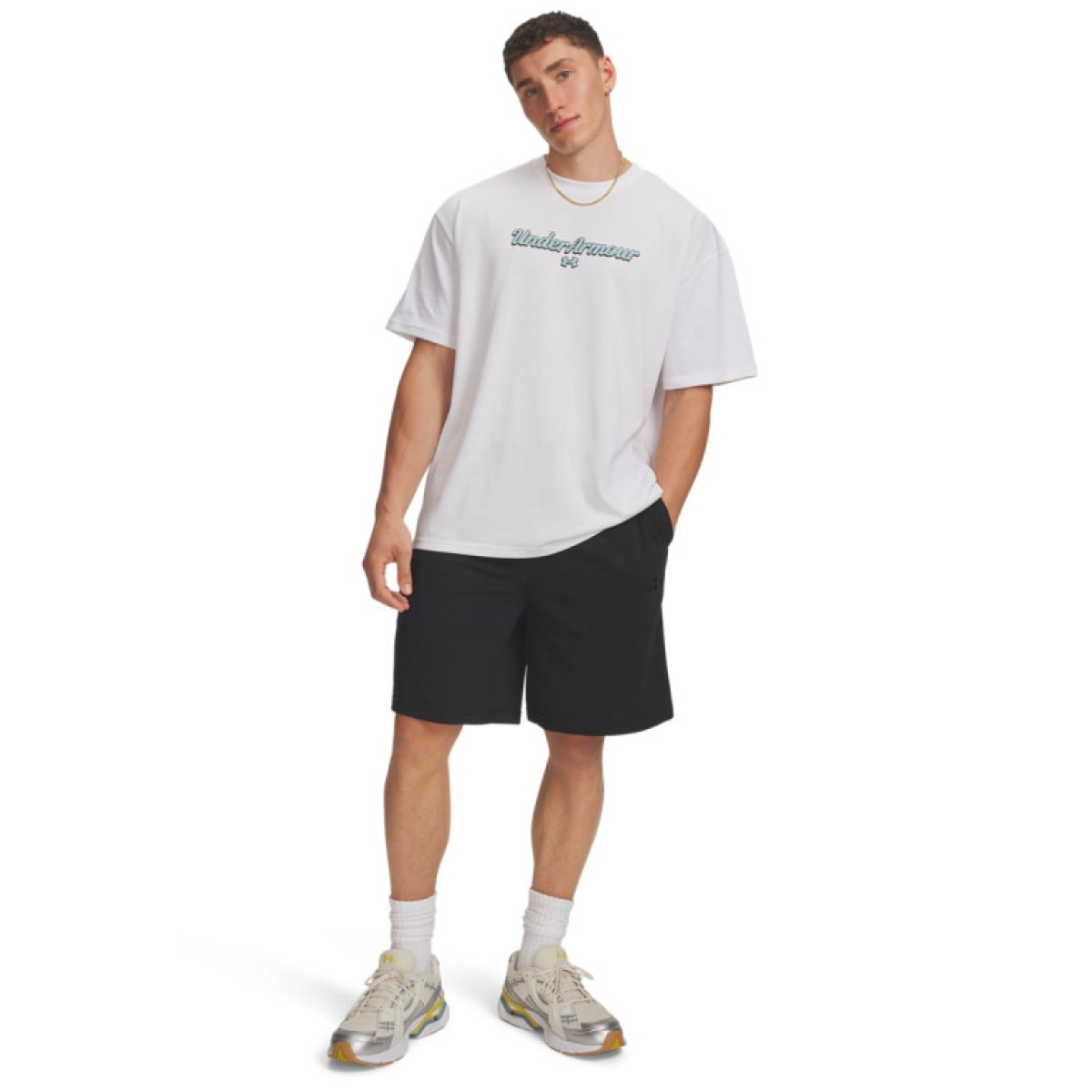 Męskie spodenki dresowe Under Armour UA Rival LW Shorts - czarne