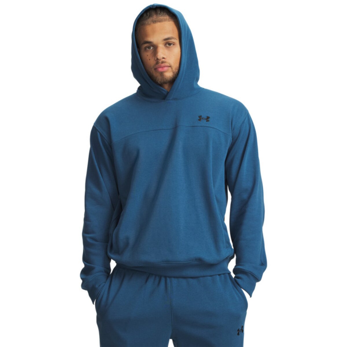 Męska bluza dresowa nierozpinana z kapturem Under Armour UA Rival Lightweight - niebieska