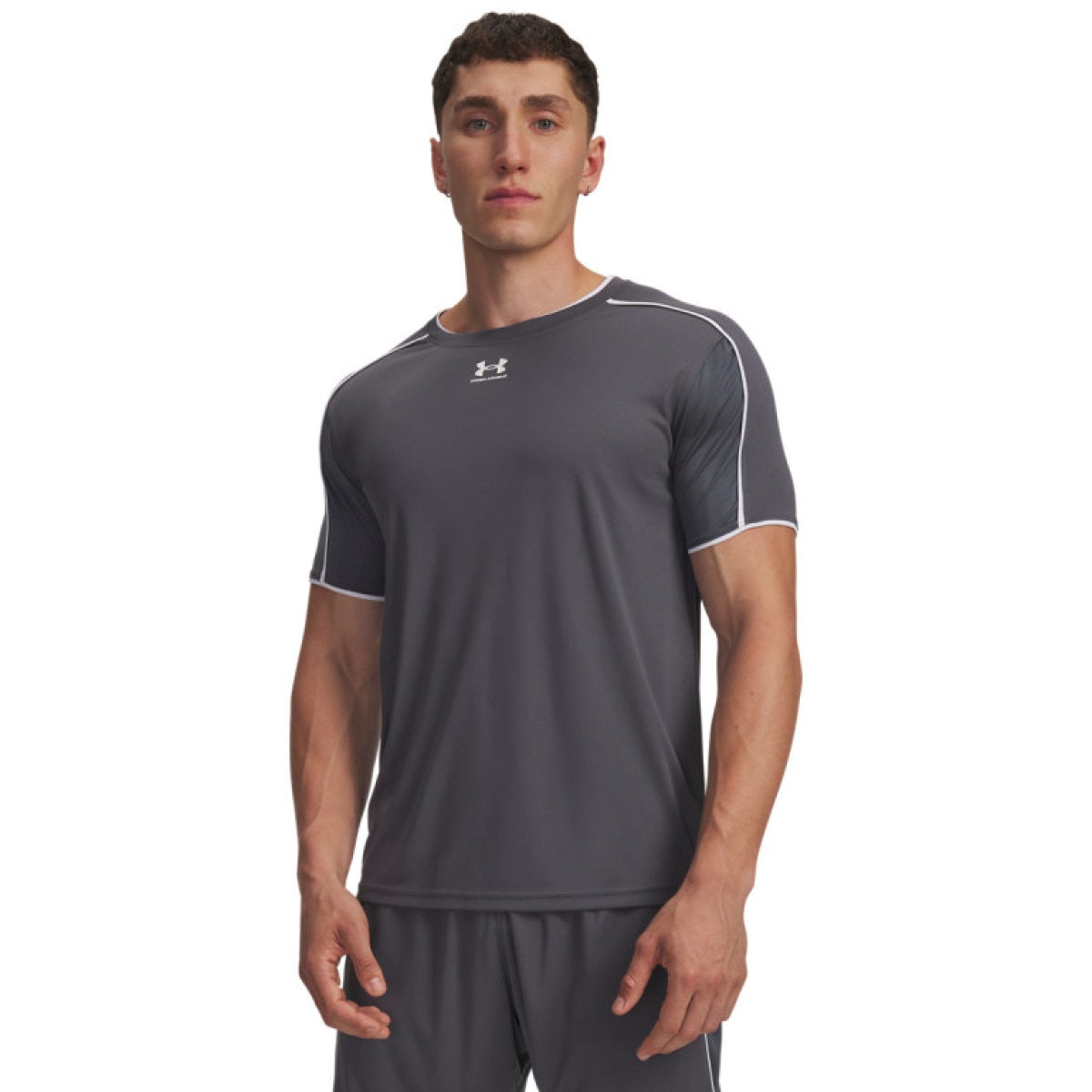 Męska koszulka piłkarska Under Armour UA Challenger Train - szara