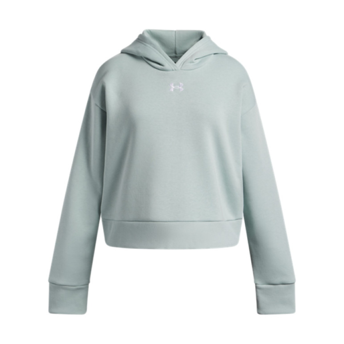 Dziewczęca bluza dresowa nierozpinana z kapturem Under Armour UA Rival Fleece Hoodie - zielona