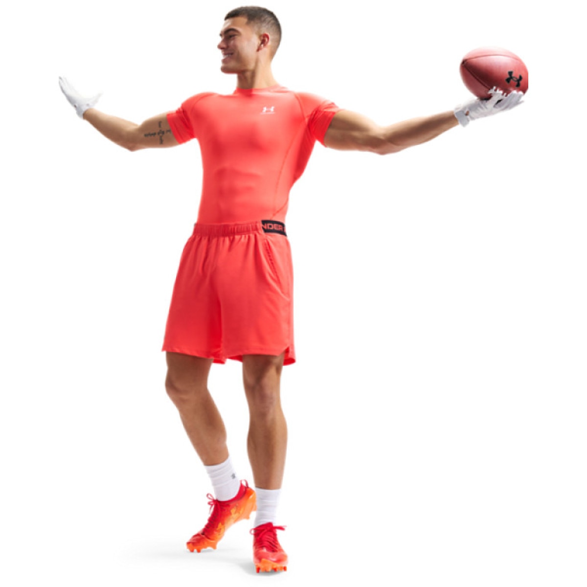 Męskie spodenki treningowe Under Armour UA Vanish Woven 6in Shorts - pomarańczowe