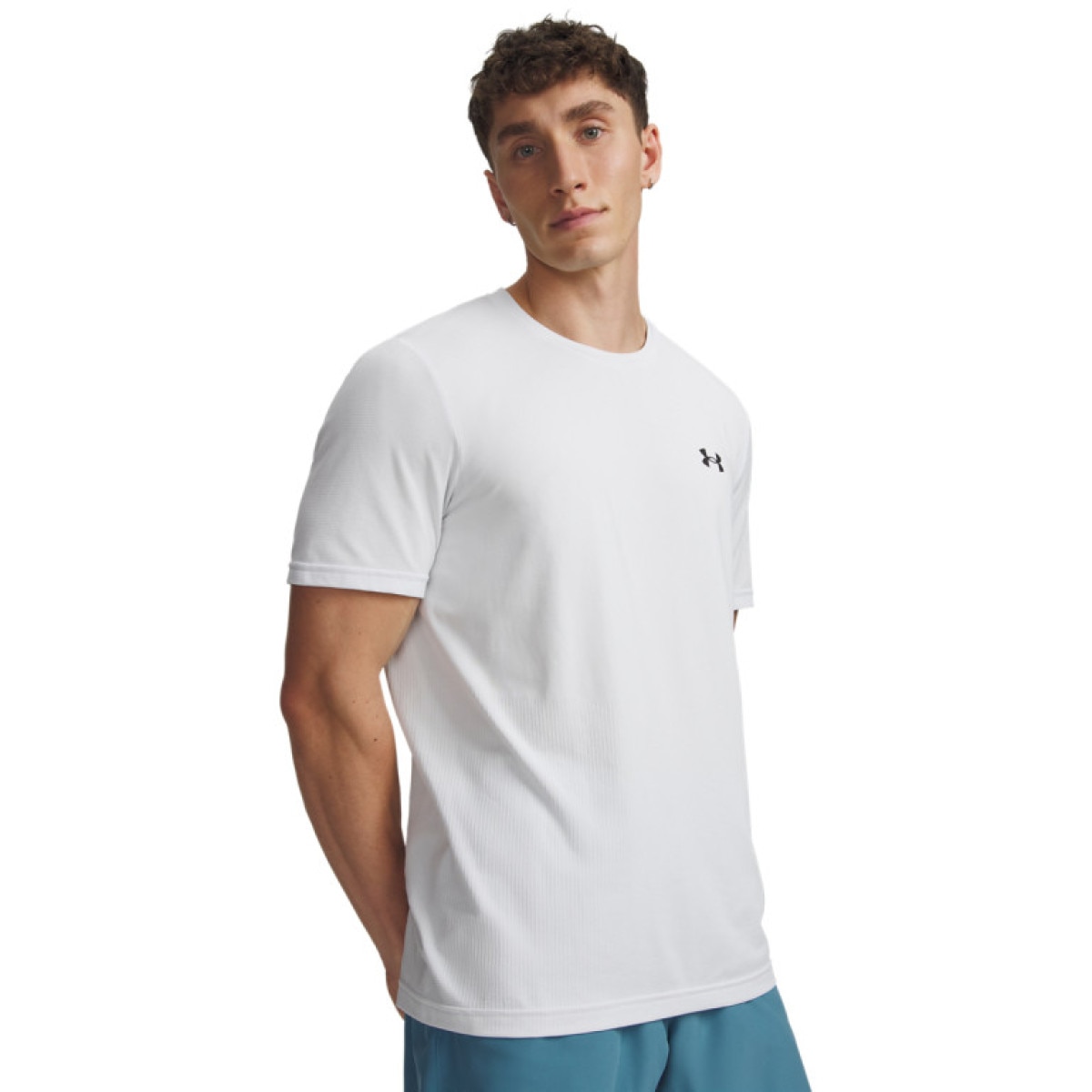 Męska koszulka treningowa Under Armour UA Vanish Elite Seamless SS - biała