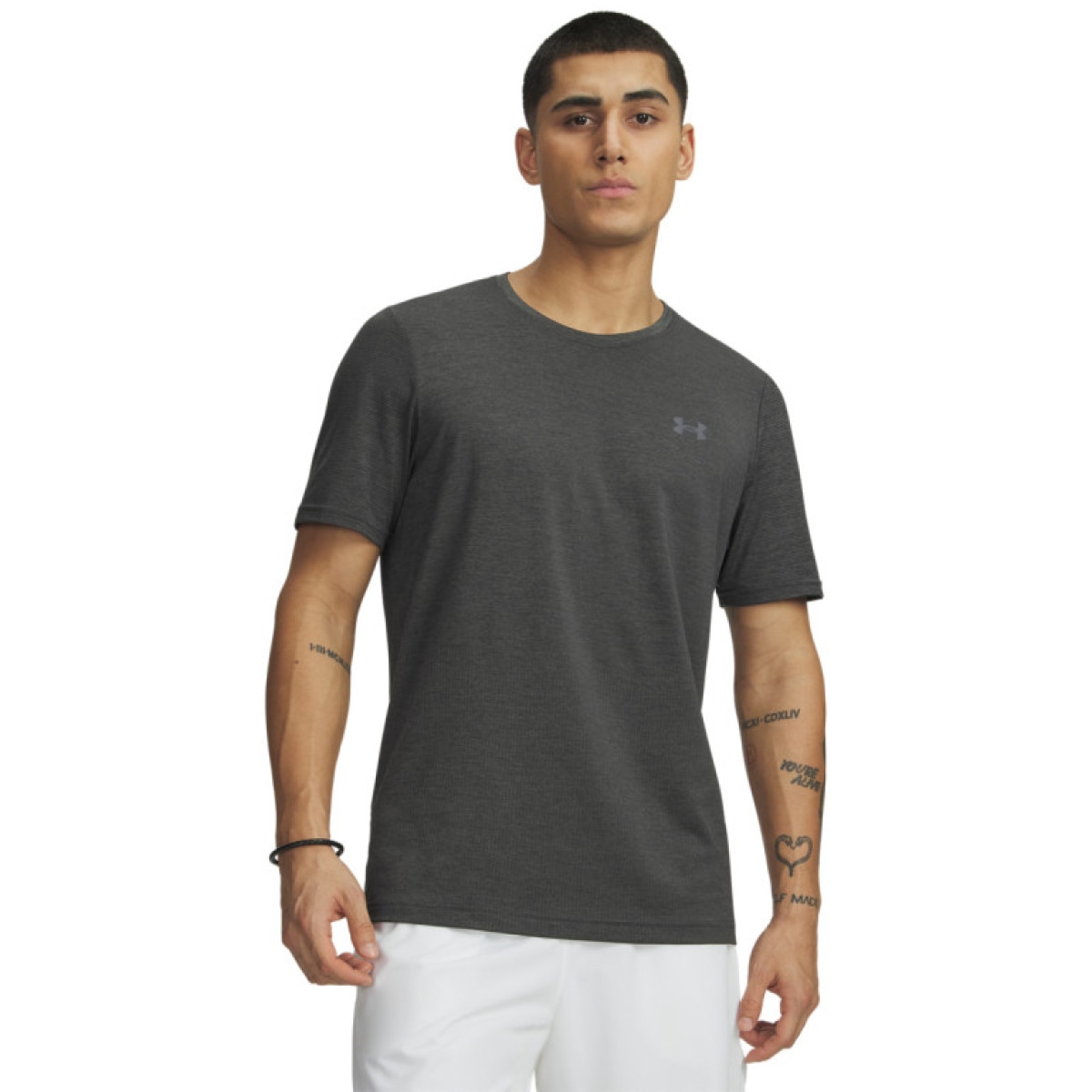 Męska koszulka treningowa Under Armour UA Vanish Elite Seamless SS - szara