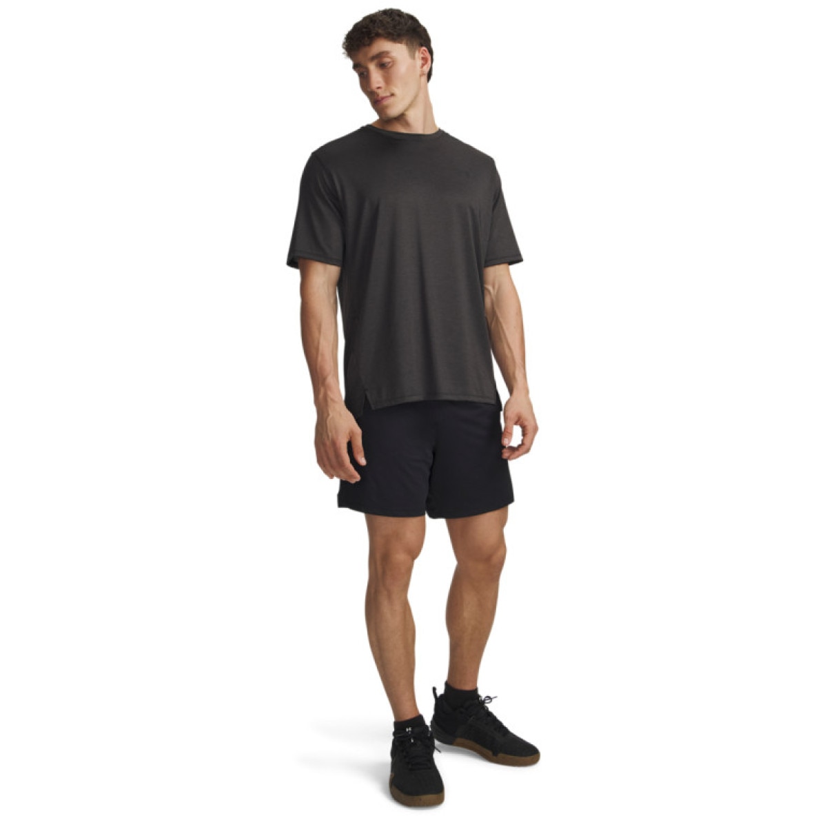 Męskie spodenki treningowe Under Armour Tech Vent 7in Shorts - czarne