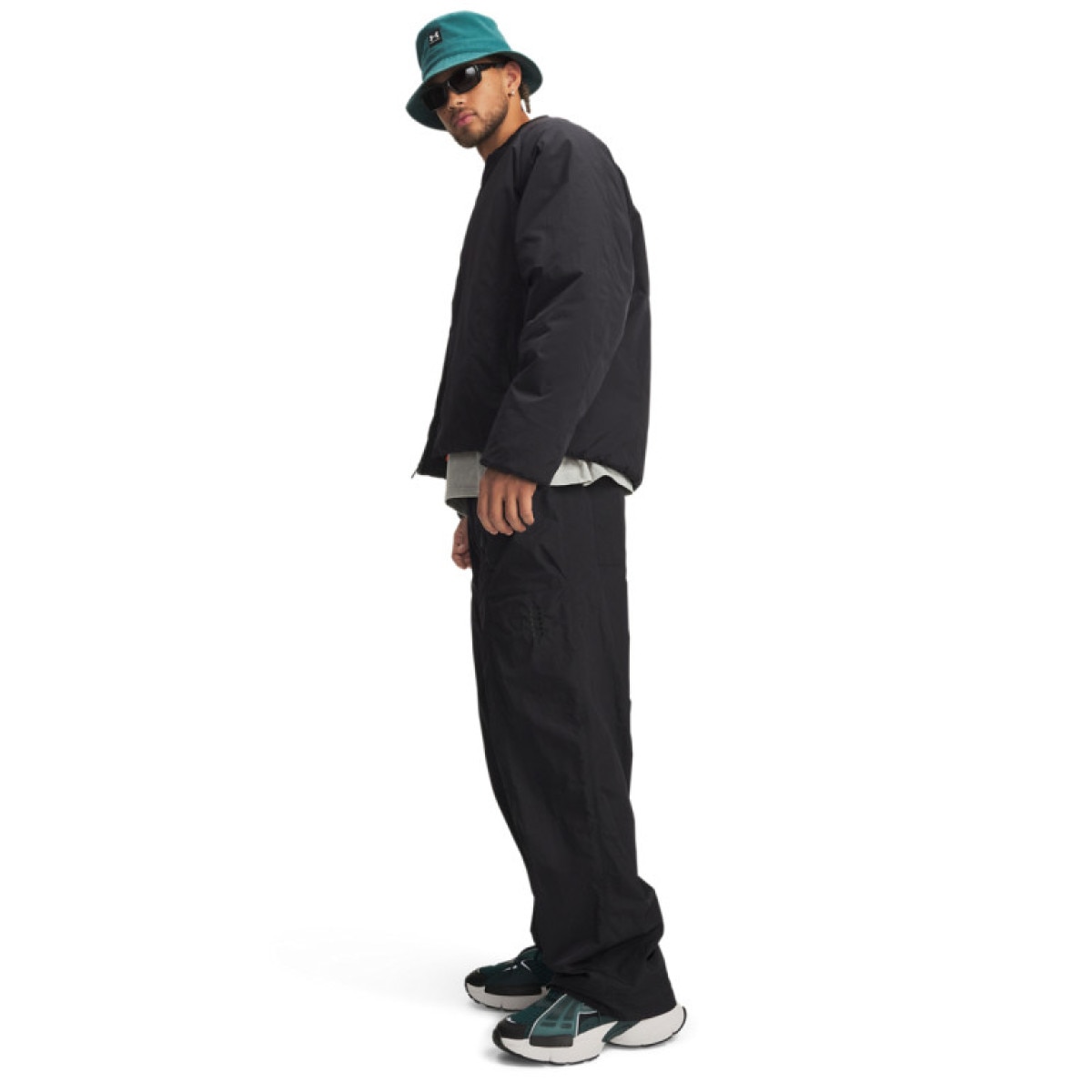 Męskie spodnie do koszykówki Under Armour UA Hoops Woven Pant - czarne